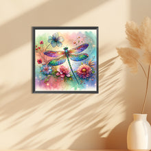 Load image into Gallery viewer, Dragonfly-Full Round Diamond Painting-30x30cm
