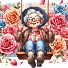 Load image into Gallery viewer, Old Lady-Full Round Diamond Painting-30x30cm
