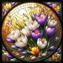 Load image into Gallery viewer, Flower-Full Round Diamond Painting-30x30cm
