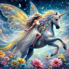Load image into Gallery viewer, Unicorn-Full Round Diamond Painting-50x50cm
