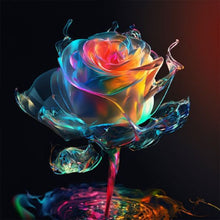 Load image into Gallery viewer, Flower-Full Round Diamond Painting-30x30cm
