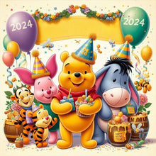Load image into Gallery viewer, Winnie The Pooh-Full Round Diamond Painting-35x35cm
