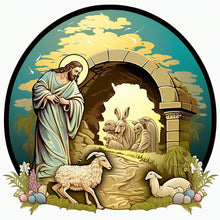 Load image into Gallery viewer, Jesus-Full Round Diamond Painting-35x35cm
