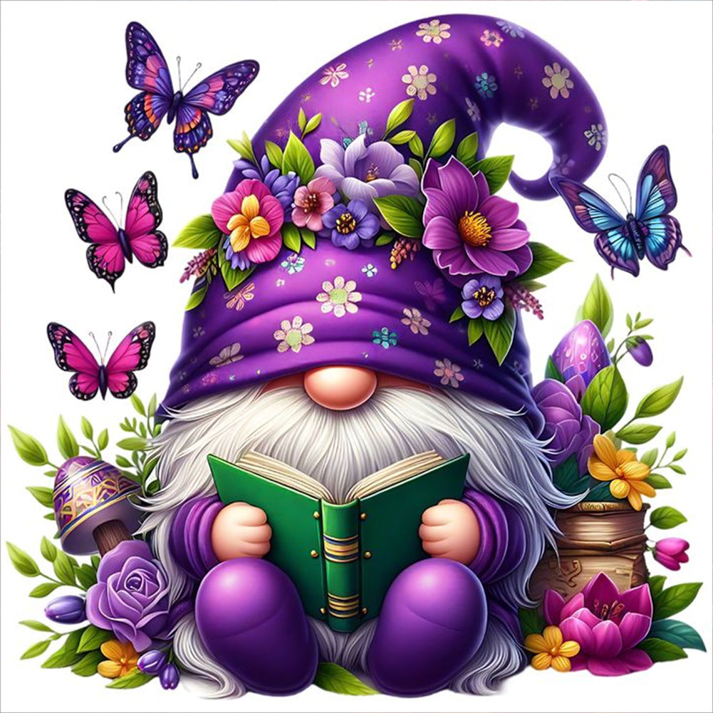 Gnome-Full Round Diamond Painting-30x30cm