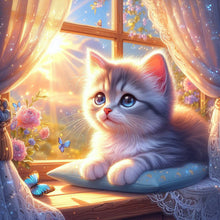 Load image into Gallery viewer, Cat-Full Round Diamond Painting-30x30cm
