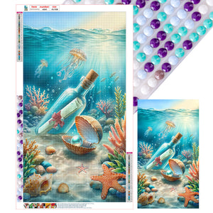 Sea-Full Round Diamond Painting-40x70cm-Large Size