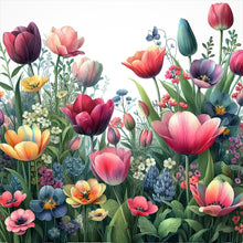 Load image into Gallery viewer, Spring Garden-Full Round Diamond Painting-30x30cm
