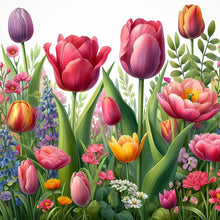 Load image into Gallery viewer, Spring Garden-Full Round Diamond Painting-30x30cm
