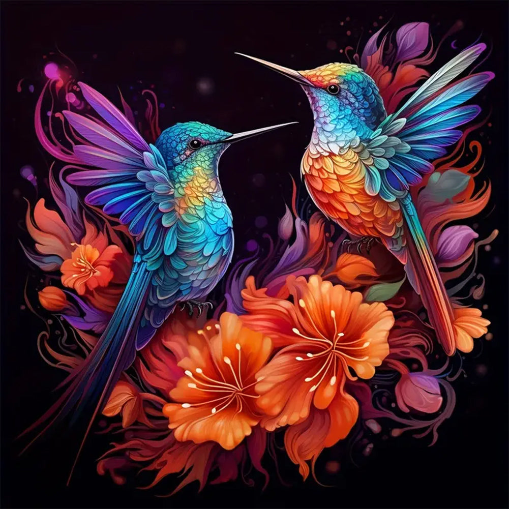 Flower-Full Round Diamond Painting-30x30cm
