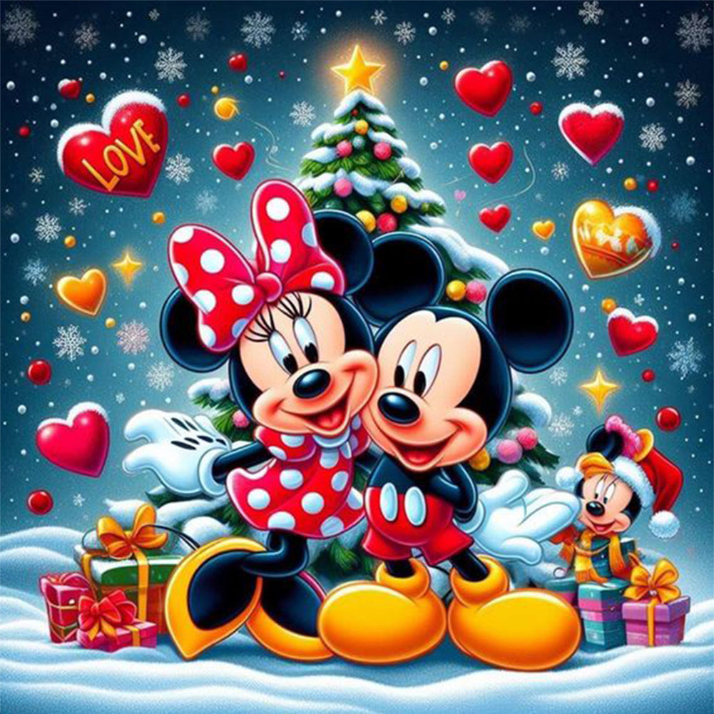 Mickey Mouse-Full Round Diamond Painting-40x40cm
