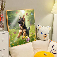 Load image into Gallery viewer, Grass Puppy-Full Round Diamond Painting-40x40cm
