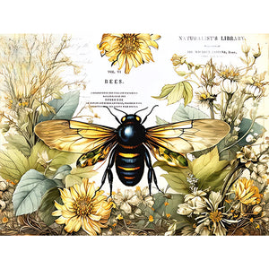 Bee-Full Round Diamond Painting-40x30cm