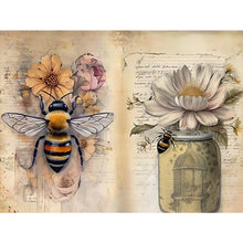 Load image into Gallery viewer, Bee-Full Round Diamond Painting-40x30cm
