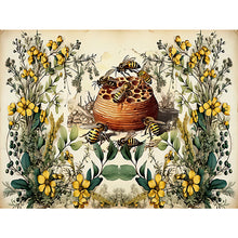 Load image into Gallery viewer, Bee-Full Round Diamond Painting-40x30cm
