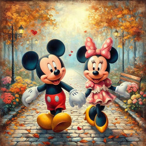 Disney Mickey Mouse-Full Round Diamond Painting-30x30cm