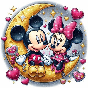 Disney Mickey Mouse-Full Round Diamond Painting-30x30cm