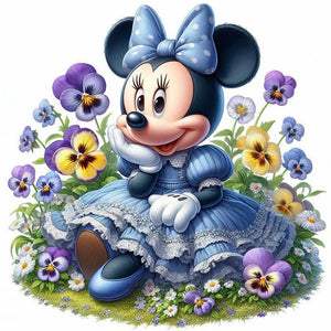 Disney Mickey Mouse-Full Round Diamond Painting-30x30cm