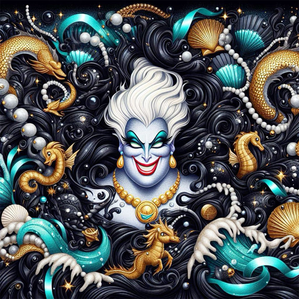 Sea Witch-Full Round Diamond Painting-30x30cm
