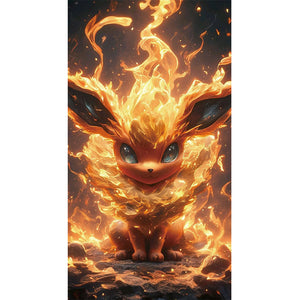 Pokemon-Full Round Diamond Painting-30x55cm