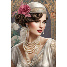 Load image into Gallery viewer, Lady-Full Round Diamond Painting-40x60cm
