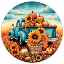 Load image into Gallery viewer, Round Brand Sunflower Classic Car-Full Round Diamond Painting-30x30cm

