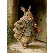 Load image into Gallery viewer, Gentleman Rabbit-Full Round Diamond Painting-30x40cm
