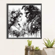 Load image into Gallery viewer, Beauty And The Beast-Full Round Diamond Painting-40x40cm
