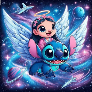 Stitch-Full Round Diamond Painting-30x30cm