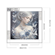 Load image into Gallery viewer, Butterfly Girl-Partial Special Diamond Painting-30x30cm
