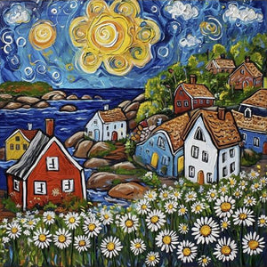 Color House-Full Round Diamond Painting-30x30cm