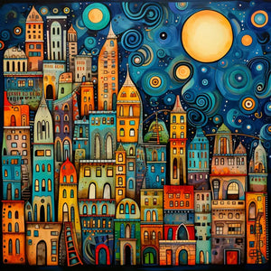Color House-Full Round Diamond Painting-30x30cm