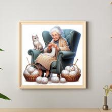 Load image into Gallery viewer, Grandmother-Full Round Diamond Painting-40x40cm
