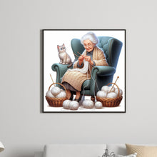Load image into Gallery viewer, Grandmother-Full Round Diamond Painting-40x40cm
