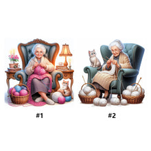 Load image into Gallery viewer, Grandmother-Full Round Diamond Painting-40x40cm
