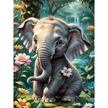 Load image into Gallery viewer, Elephant-Full Round Diamond Painting-30x40cm
