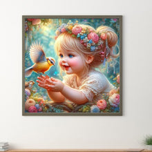 Load image into Gallery viewer, Girl-Full Round Diamond Painting-30x30cm
