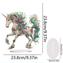 Load image into Gallery viewer, Unicorn-Single Side Drill-Acrylic Diamond Desktop Ornament
