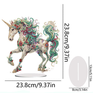 Unicorn-Single Side Drill-Acrylic Diamond Desktop Ornament