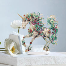 Load image into Gallery viewer, Unicorn-Single Side Drill-Acrylic Diamond Desktop Ornament
