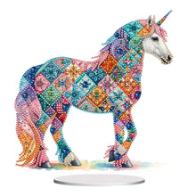 Load image into Gallery viewer, Unicorn-Single Side Drill-Acrylic Diamond Desktop Ornament
