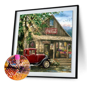 House-Full Round Diamond Painting-30x30cm