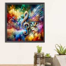 Load image into Gallery viewer, Color Music Symbols-Full Round Diamond Painting-30x30cm
