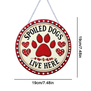 Animal-Acrylic Single Side Diamond Pendant