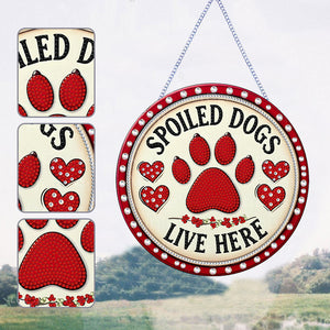 Animal-Acrylic Single Side Diamond Pendant