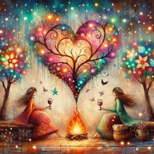Load image into Gallery viewer, Colorful Tree Of Life-Full Round Diamond Painting-40x40cm
