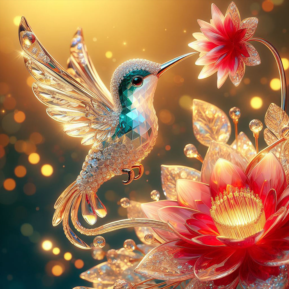 Bird-Full Round Diamond Painting-30x30cm