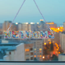 Load image into Gallery viewer, Letter-Single Side Drill-Acrylic Diamond Pendant
