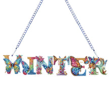 Load image into Gallery viewer, Letter-Single Side Drill-Acrylic Diamond Pendant
