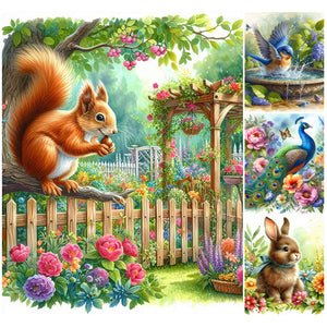 Animal-Full Round Diamond Painting-40x50cm