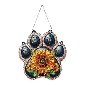Animal-Single Side Drill-Acrylic Diamond Pendant